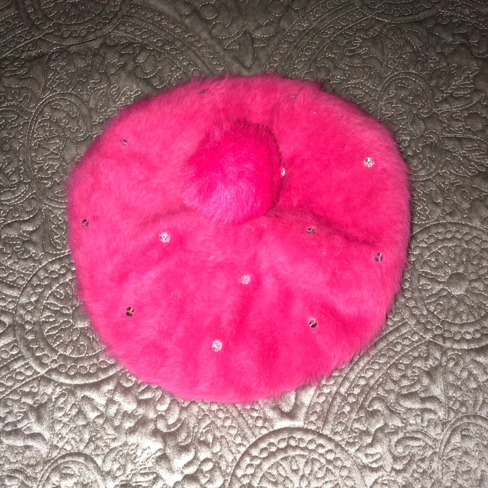 Pink beret / kids ages 5 to 8